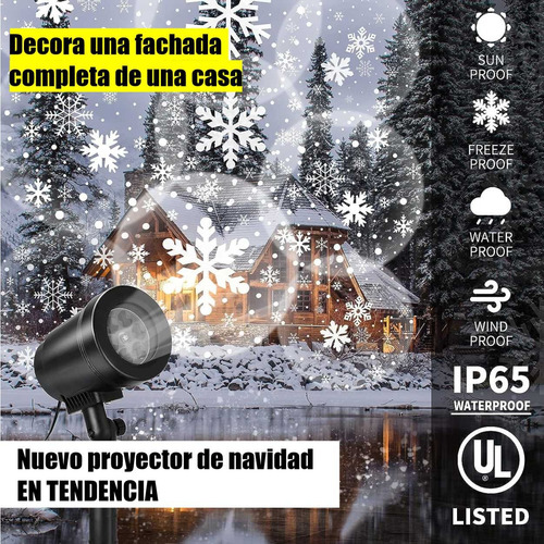 Proyector Reflector De Figuras De Navidad Giratorias.