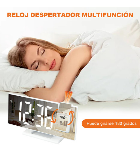 Despertador Con Pantalla Led, Reloj Despertador Con 6 Modos