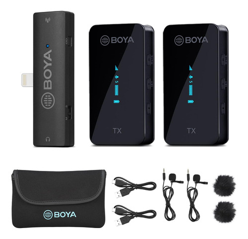 Boya Xm6-s4 Micrófono De Solapa Inalámbrico Para Micrófono Y