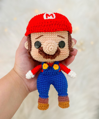 Super Mario Bros Amigurumi Boneco Crochê