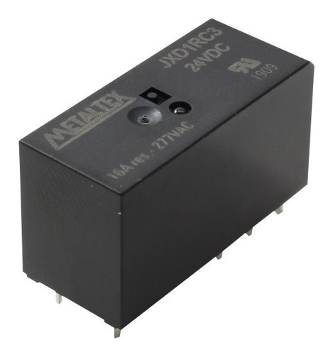 Relé Miniatura 16a 24vcc 1 Rev. (10 Pçs) Jxd1rc3 - Metaltex