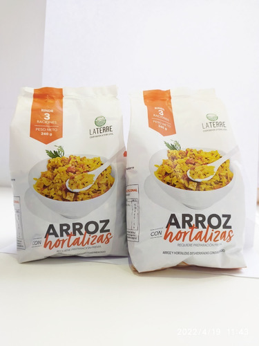 Arroz Con Hortalizas Premezcla Alimento Deshidratado X 24 U