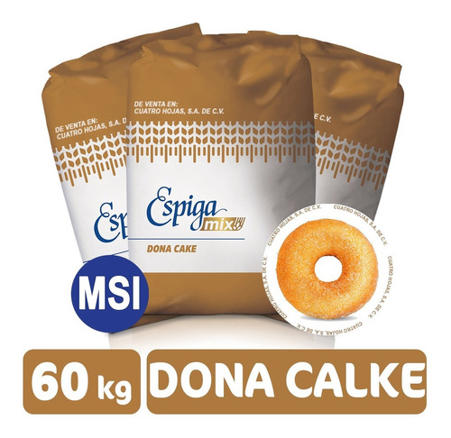 Harina Para Dona Cake Espiga Mix 60 Kg.