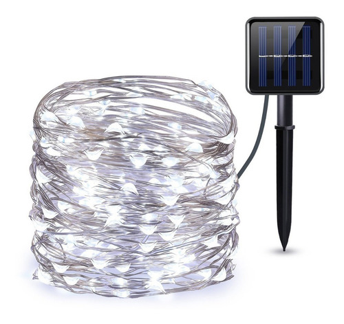 Tira De Luz Solar Tira De Luz Con 100 Led 8 Modo