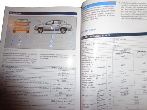 Volkswagen Amarok 2018 Manual De Instrucciones (Usado)