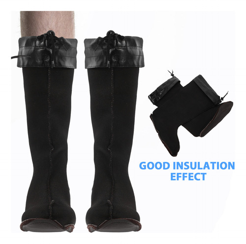 1 Par De Calcetines Térmicos De Felpa Y Cálidos Para Botas