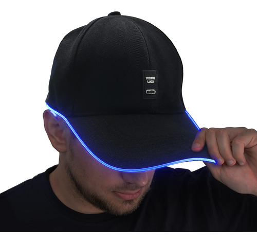 Safebao Gorra De Béisbol Con Luz Led Con 11 Modos Intermit.