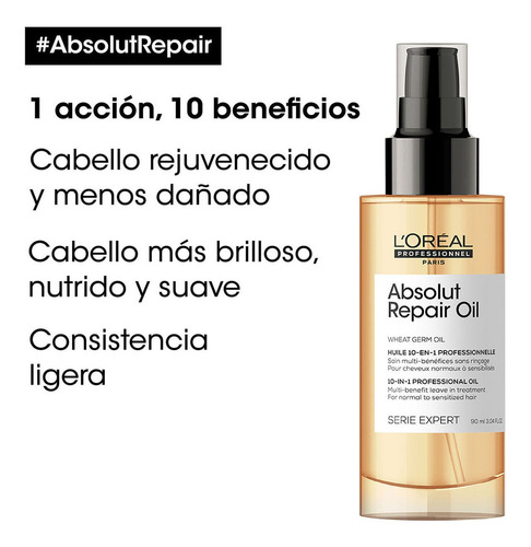 Spray L'oréal Professionnel Serie Expert Absolut Repair De X90ml