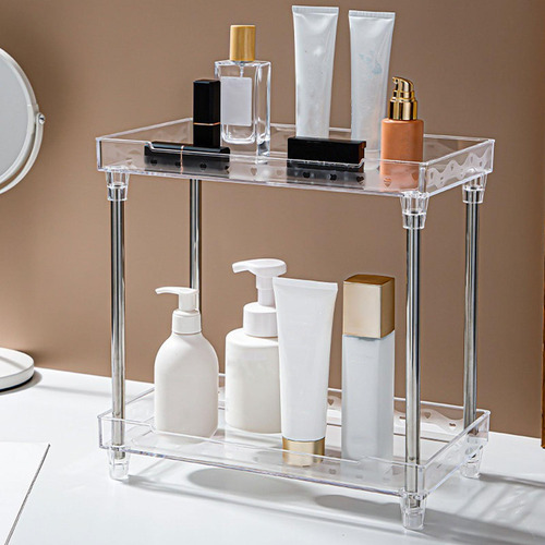 Organizador De Maquillaje Escalonado, Tocador, Baño, 2 Nivel