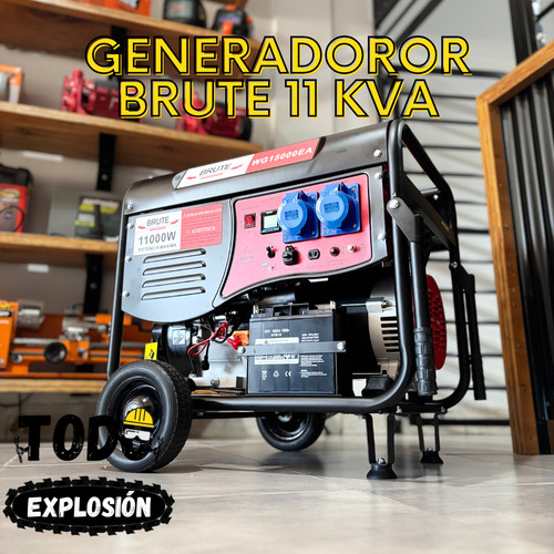Grupo Generador 11kva 20 Hp Brute Wg15000ae 11000w 220v 380v