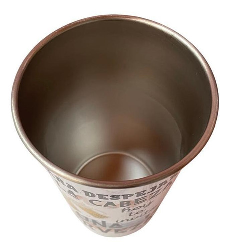 Vaso Cervecero De Acero Inoxidable 470cc Frase Mod.03