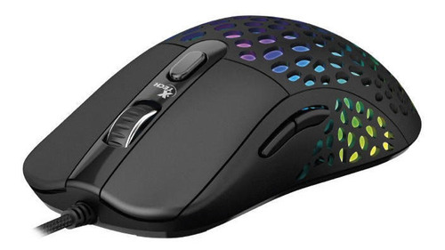 Mouse Gamer Xtech Swarm 6400dpi Rgb Multicolor Negro