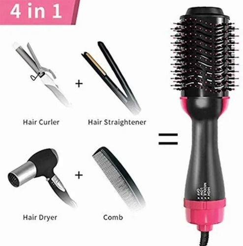 Imagen 3 de 7 de Cepillo Cabello Alaciador Rizado Secador Termico Profesional