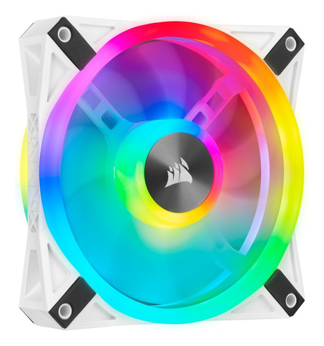 Ventilador PWM Icue Ql120 Rgb 120 mm em branco, kit Tr