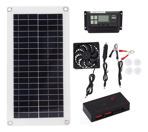 Kit De Extractor De Aire Solar, Panel Controlador 30a, Polis