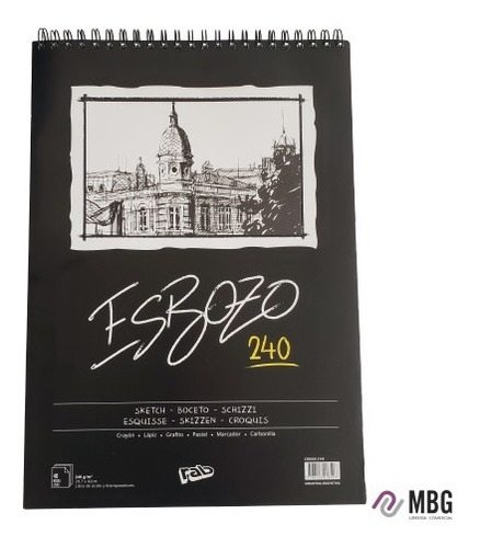Imagen 1 de 2 de Block Dibujo Esbozo A3 240 Grs 40 Hojas Lisas -premium-