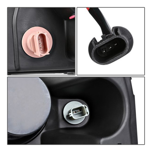 Faros Delanteros Par Led Lincoln Mark Lt 2008 Negro