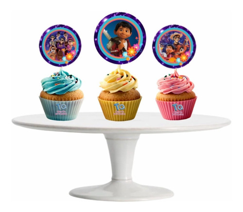 Coco Cupcake Toppers Adorno Para Muffins X10