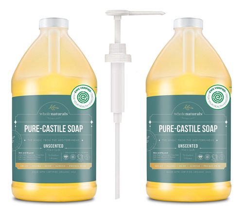 Sabonete De Castela Wholenaturals Líquido Puro Sem Perfume 2