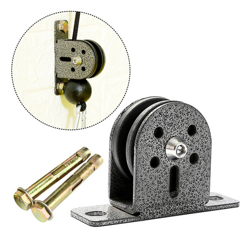 3 Pçs Rolo Da Polia Do Cabo Da Aptidão Diy Puxar O Rolo De