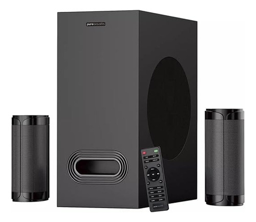 Pure Acoustics Barra De Sonido 5.1 Bluetooth Con Subwoofer Negro
