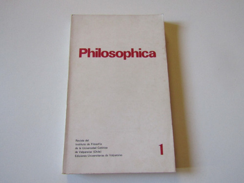 Philosophica Revista De Filosofia N.1 (tomas De Aquino)