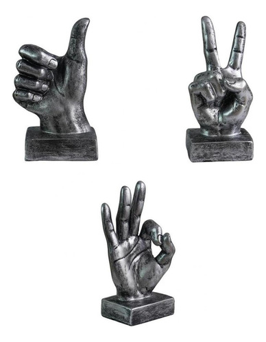 . Escultura De Escritorio De Mano De Gesto De Mano De 3