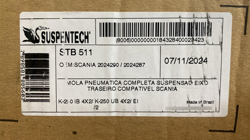 Bolsa De Ar Suspensao Scania K420 K270 Traseira Completa
