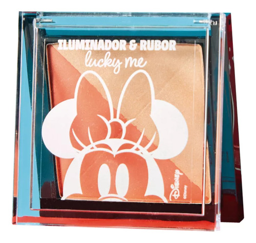 Disney Iluminador Y Rubor Lucky Me Minnie Collection Tono Del Maquillaje Rosado / Durazno