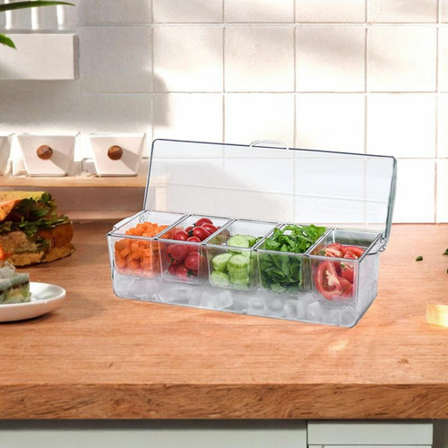 Bandeja Para Servir Condimentos Refrigerados, Cuenco Para