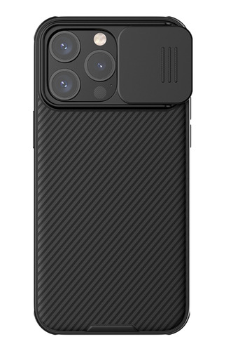 Capa de acrílico Nillkin Pro, proteção confiável, cor preta, iPhone 15 Promax