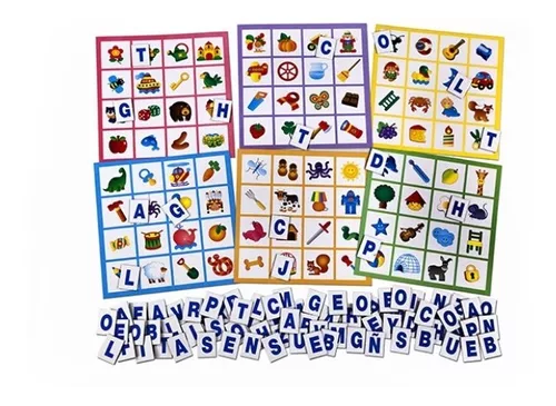 Juego De Mesa Bingo Infantil Buscando Letras