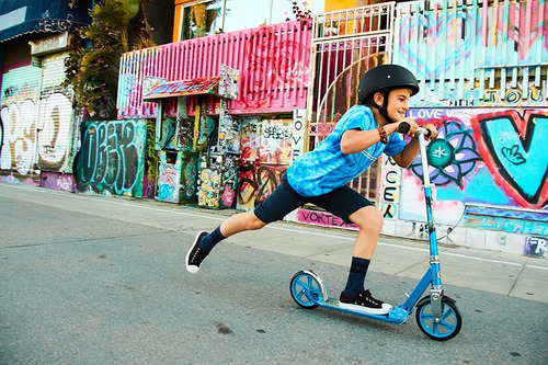 Skate diabo em pé Nayumi ABEC-7 para crianças azul