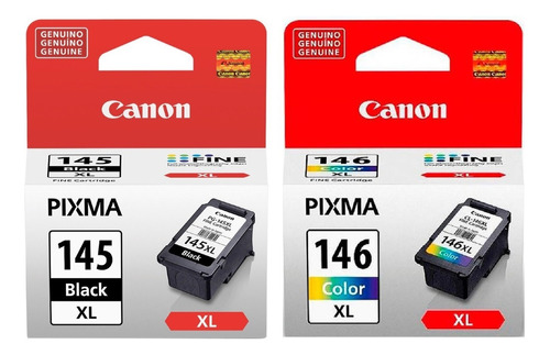 Pack 2 Canon Original Pg-145xl Cl-146xl Ip2810 Mg2410 C/iva