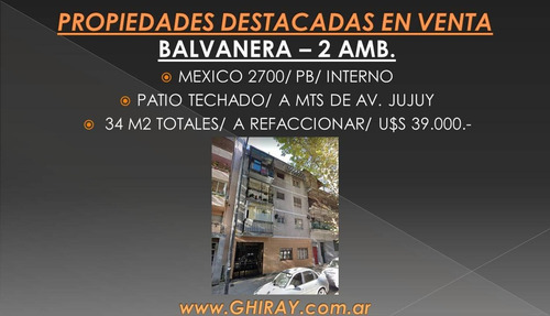 Imagen 2 de 15 de 2 Amb. C/patio. Balvanera, Mexico 2700. A Refaccionar