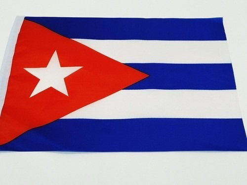 Bandeira Cuba 30x19cm Festas Decoração Poliéster