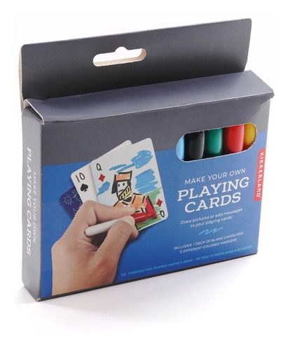 Kikkerland Kit Para Crear Tus Propios Naipes Gg219