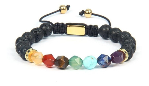 Pulsera Para Hombre O Mujer Digiblack 7 Chakras Ajustable