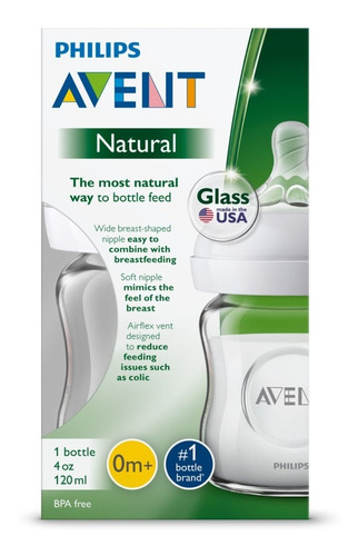 Philips Avent - Botella De Cristal Natural / 1 Unidad 