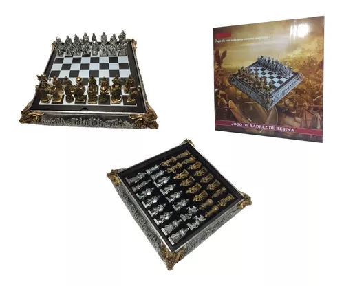 Tabuleiro Xadrez Medieval Castelo Kingdom Knights - R$ 699