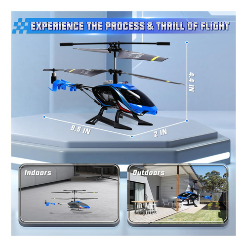 Un Helicóptero Alpha Rc, Helicóptero De Control Remoto De De