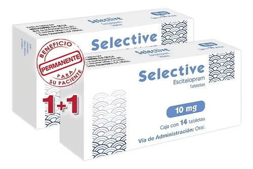 Selective 10 Mg Con 14 Tabletas 1+1
