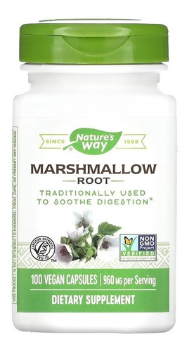 Nature's Way Marshmallow Root Malvavisco X 100 Cáps