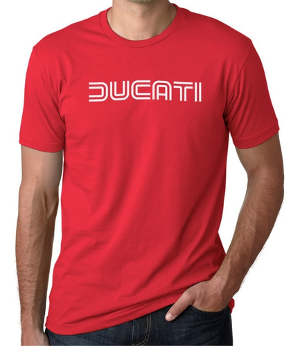 Remera Ducati Logo 1977 Moto 100% Algodón Calidad 