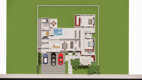 Imagen 13 de 14 de Casa De Una Planta Con Acabados De Lujo En Privada Temozon N