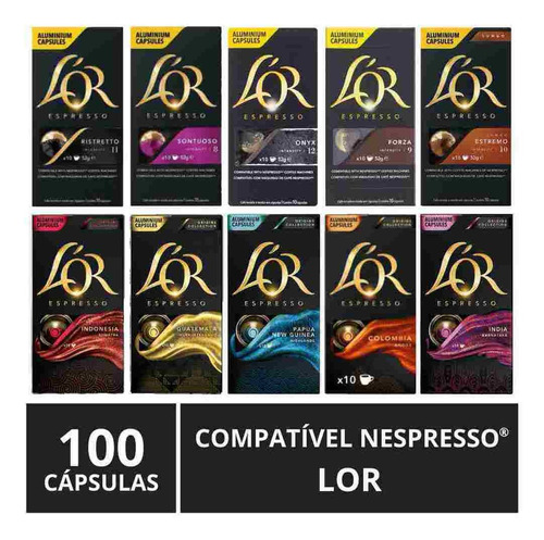 100 Cápsulas Para Nespresso®, Café Lor