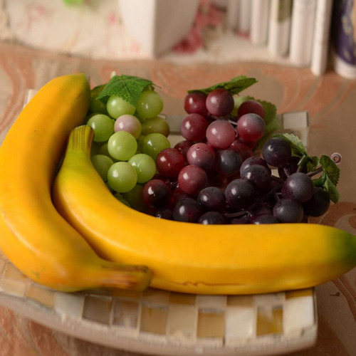 6 Artificial Faux Plástico Fruta Bosquejo Prop Una
