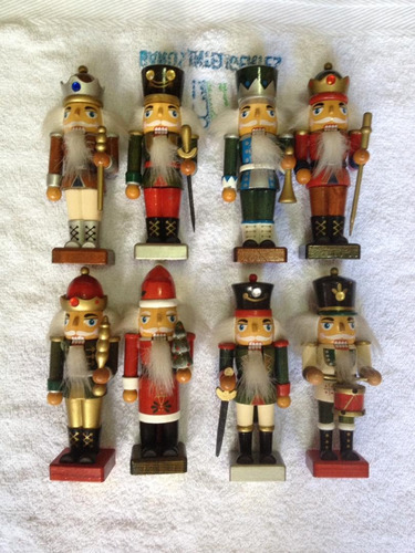 Figuras Cascanueces Soldado. Madera. 5 Pulgadas. (Usado)