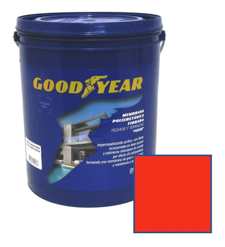 Membrana 4 Kg Liquida Poliuretanica Fibrada Color Goodyear 