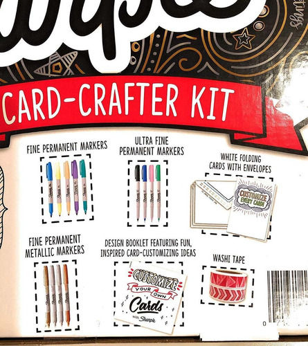 Sharpie Tarjeta-crafter Kit Con 13 Marcadores, 12 Accesorios